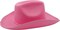 4E's Novelty Pink Cowgirl Hat - Felt Cowboy Hat with Removable Chinstrap & Shapeable Brim for Party Dress Up, Festivals & Accessories